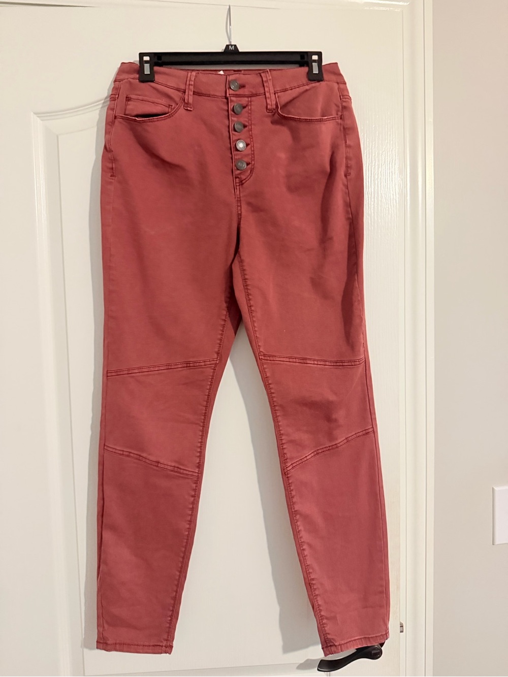 Mudd High-Rise Button-Fly Rusty Rose Jeans